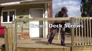 DIY Deck Part 12  Attaching Railing & Balusters