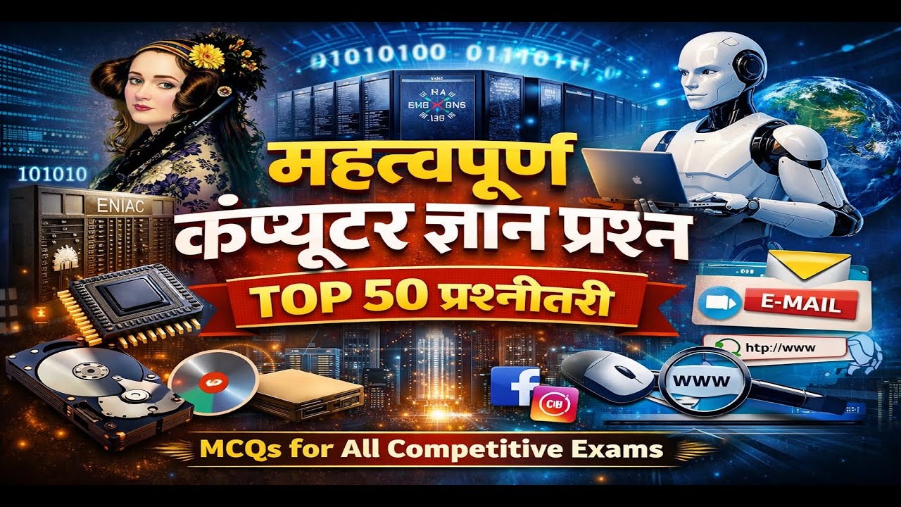 Computer MCQs 2024 | Top 50 Important Questions | All Govt Exams | Computer Knowledge