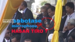 Hasan Tiro Pidato, Mic  Mati Mendadak. Sabotase ??..
