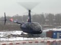 Посадка Robinson R-44 и R-66 в мокрый снег