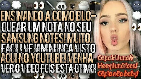 Como colocar senha no bloco de notas do Samsung?