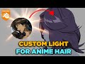 Custom Light for Anime Hair (Blender 4.1)