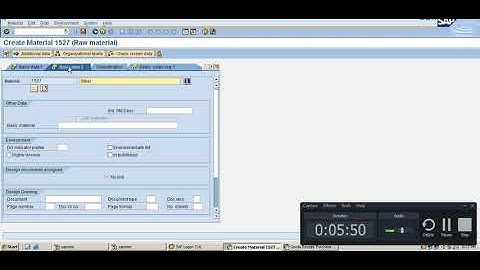 MM01 MM02 MM03 (Material Master in SAP)