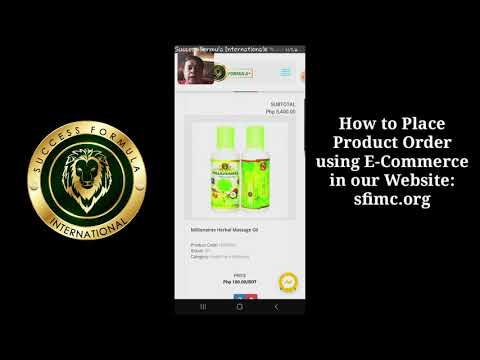 SFI- How to place Product order using E-Commerce innour website: sfimc.org