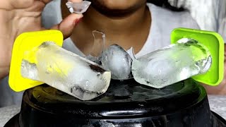 HARD ICE POPSICLE | RANDOM ICE SHAPES | ASMR ICE EATING