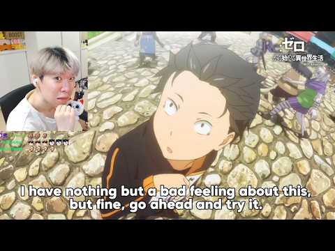 Subaru watches Season 1 of Re Zero | Re Zero Season 4 Episode 16 PV REACTION