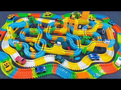 8 minutes of satisfying Magnetic track and off-road vehicle track  toy ASMR | Toy