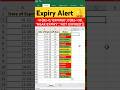 How To Create An Expiry Alert In Excel Shorts mp3