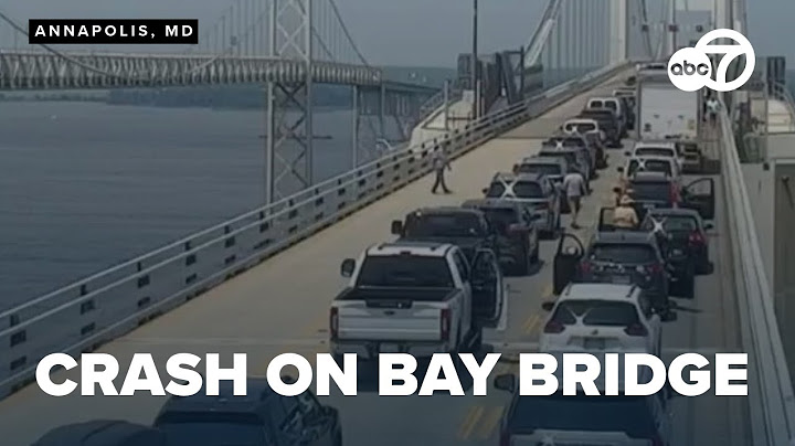 Crash on two-way side of the Chesapeake Bay Bridge