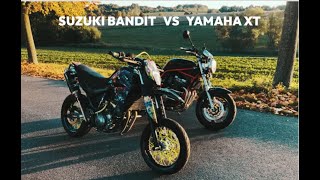 4K/ SUZUKI BANDIT N600 vs YAMAHA XT660X / GOPRO