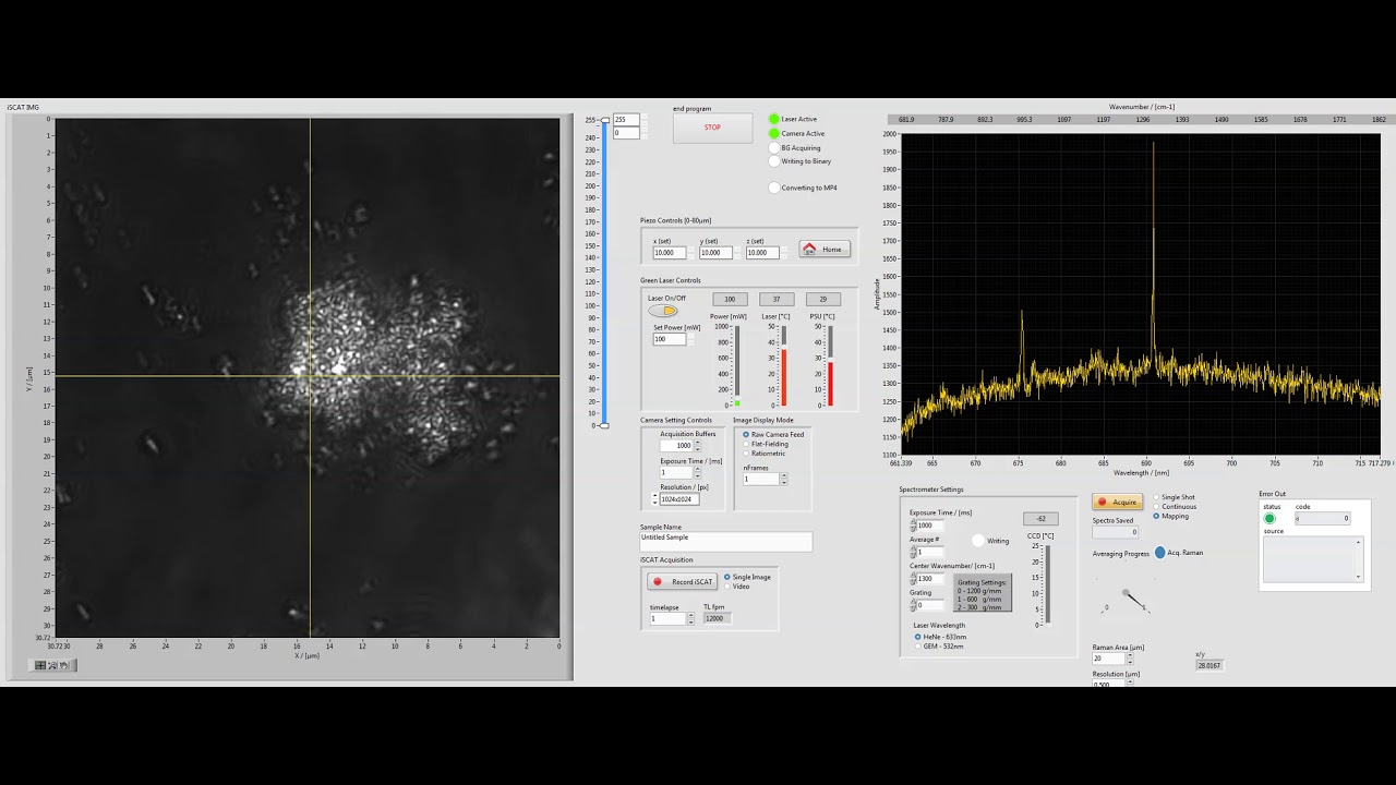 iSCAT + Confocal Raman Mapping Workflow - YouTube