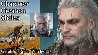 MONSTER HUNTER WILDS Character Creation - Geralt of Rivia (Witcher 3)