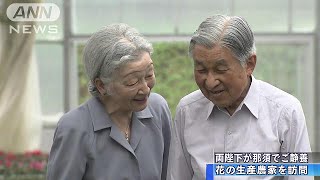 両陛下が那須でご静養　花の生産農家を訪問(17/07/25)