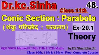 Class 11/Parabola/conic Section Parabola/KC sinha book/ Ex-20.1 (Lecture 48)