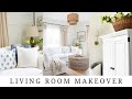 Living Room Makeover | Cozy Cottage Decorate with Me | Living Room Ideas