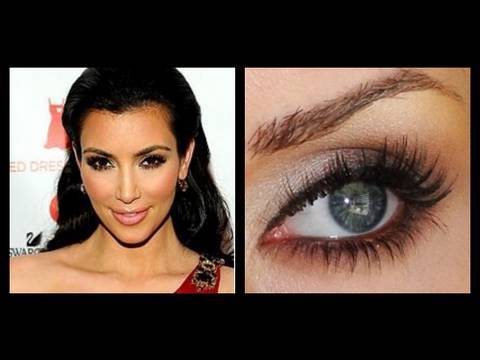 Kim Kardashian Makeup: Dramatic Bronze Smokey Eye