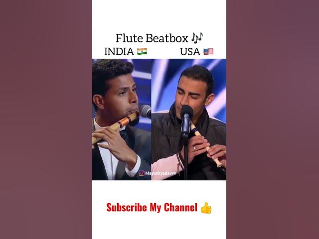 flute Music 🎼 INDIA 🇮🇳 v/s USA 🇺🇲 #flute #india #agt