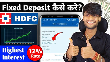 HDHC Bank Me FD Kaise Kare | How to do FD in HDFC App | HDFC Net Banking se Fixed Deposit Kaise Kare
