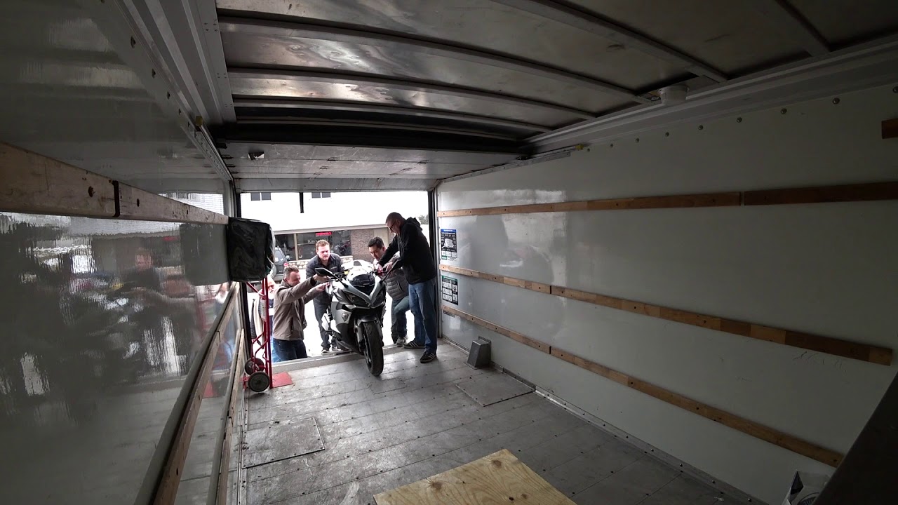 Loading Motorcycle Into Uhaul Truck Youtube