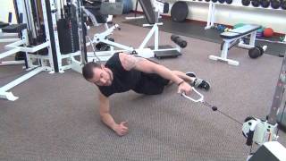 Cable sideplank rotation