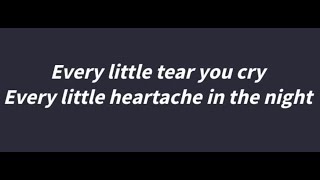 Video thumbnail of "Paul Janz Every Little Tear Lyrics"