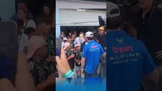 Messi en el GP de Miami: abrazo con Colapinto #F1 #Messi