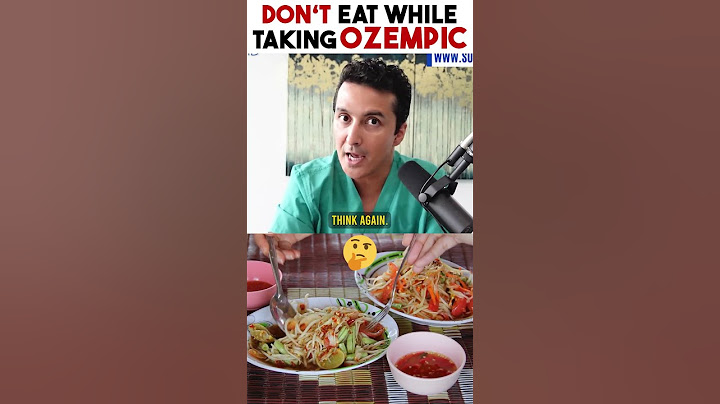 DON'T EAT while taking OZEMPIC!  [Sugarmds.com]