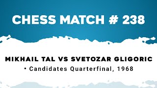 Mikhail Tal vs Svetozar Gligoric • Candidates Quarterfinal, 1968