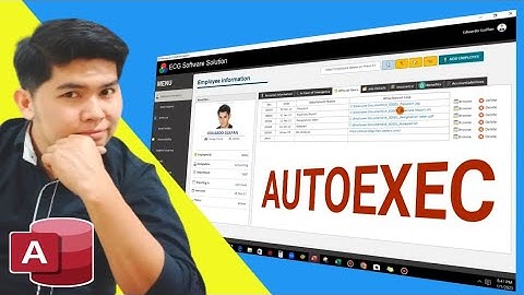 How to create AUTOEXEC or Landing Page of Ms Access | Edcelle John Gulfan