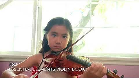 Essential Elements Violin Book1 #81 practice_Chloe Oh