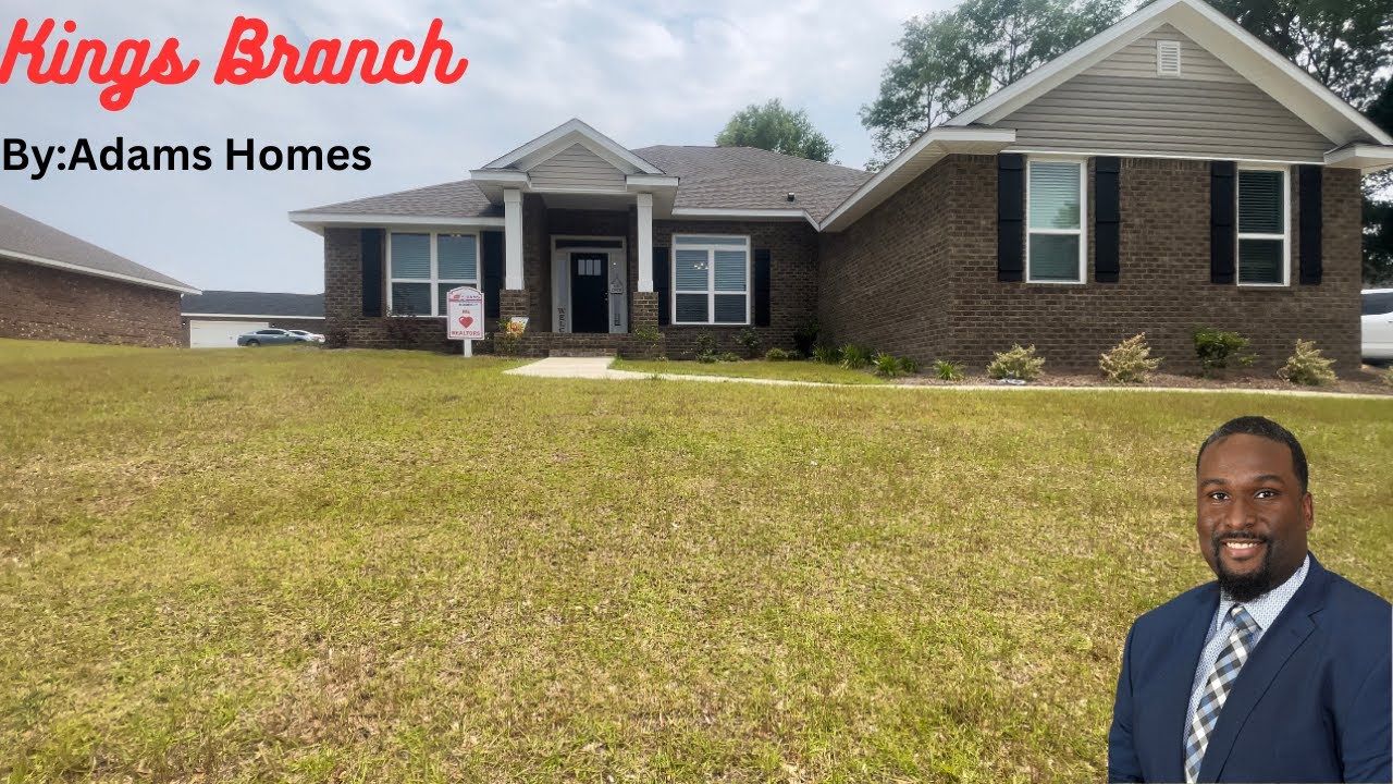 Adams Homes Kings Branch Model Home Tour Semmes Alabama New