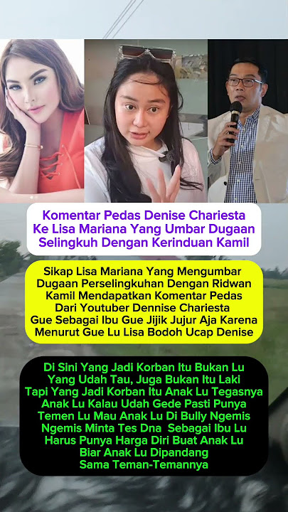 Denise Chariesta Mengomentari Sikap Lisa Mariana
