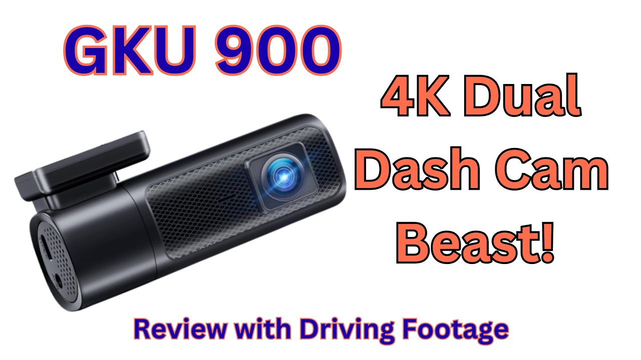 GKU 900 Dash Cam Review | 4K + 2.5K Dual Cam, Night Vision