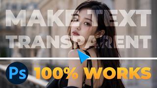 How To Make Transparent Text Effect in Photoshop (𝟮𝟬𝟮𝟲) | 100% WORKS | NO Yapping | FAST & EASY