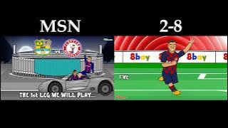 442oons MSN Song Remake vs Barca-Bayern 2-8 Song Comparison