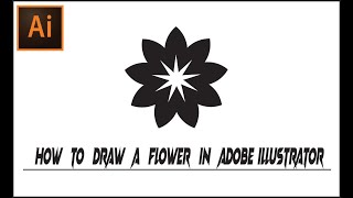 How To Draw A Flower In Illustrator Tutorial Logo Flower