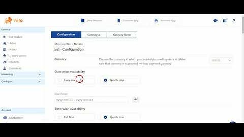 How to Configure Date wise availability of a Merchant on your Marketplace | Yelo | Jungleworks