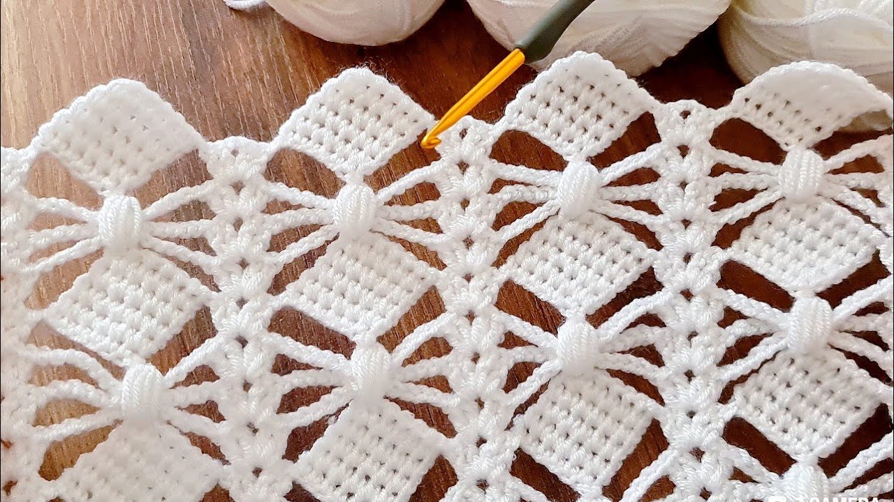 Вау, супер простой, привлекающий внимание узор вязания детского одеяла крючком