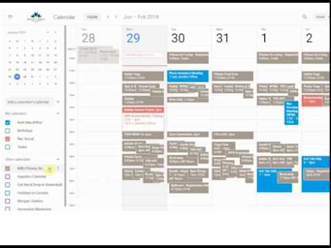 How to import a Recreation schedule into your Google Calendar