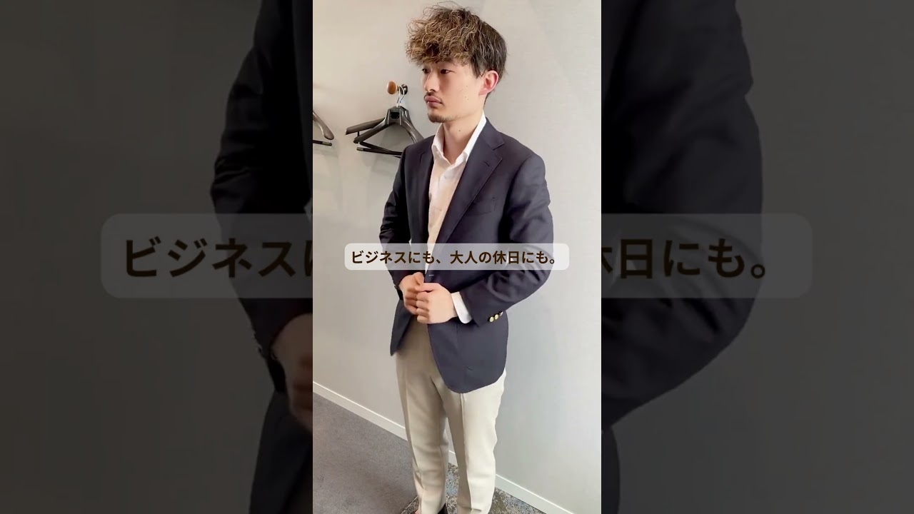 で*ー様 GINZA Global Style チェック柄ビジネススリーピースス GINZA