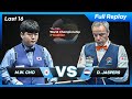 Last 16  myung woo cho vs dick jaspers 74th world championship 3cushion