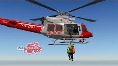 SAR mission using X-Trident Bell 412 & SAR Sounds Mod for X-Plane 11