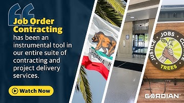 Job Order Contracting Across California