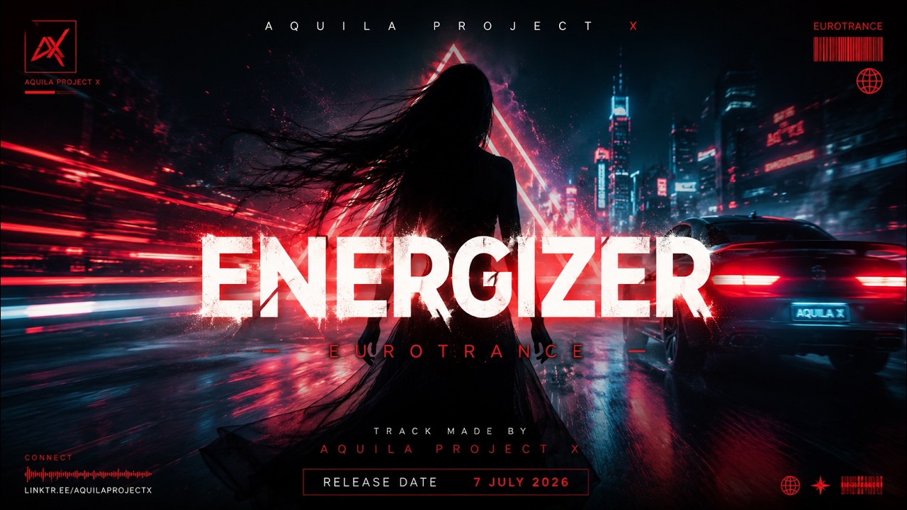 Watch Aquila Project X – Energizer | Official Eurotrance Anthem 2026 | Uplifting Trance Music on YouTube Watch Aquila Project X – Energizer | Official Eurotrance Anthem 2026 | Uplifting Trance Music on YouTube