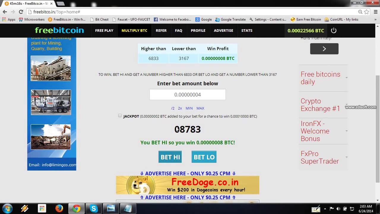 How to earn Free Bitcoins  multiply  fast
