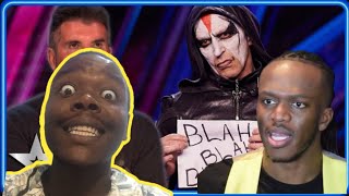 SCARY act invites Simon Cowell to take part in HORRIFYING stunt! | Reaction | Auditions | BGT | 2023