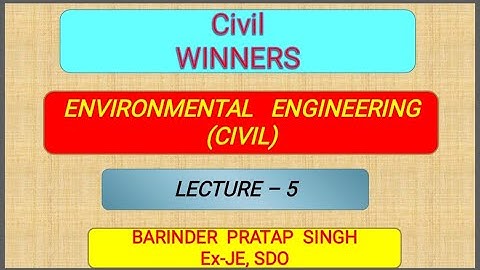 Lec-05 |  Quality of Water | Physical parameters | Environmental Engg | Civil Engg | GATE | SSC- JE