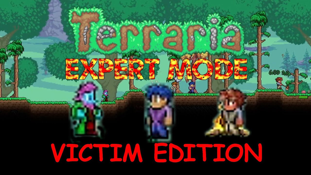 Terraria expert mode: Victim edition EP:1 The first night - YouTube