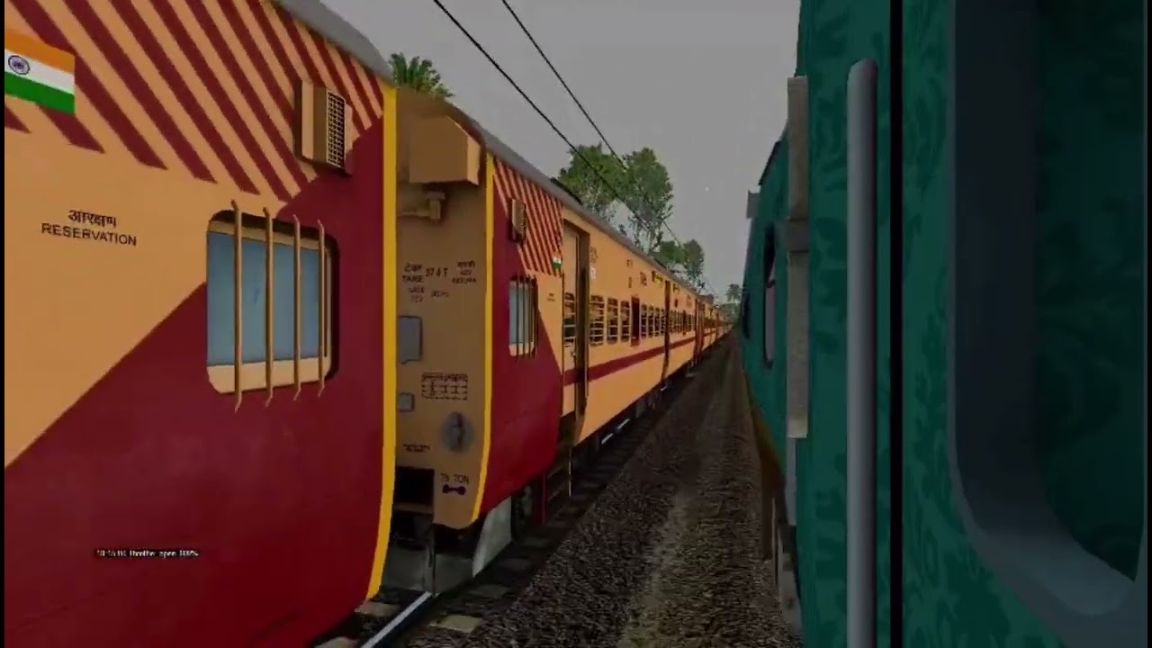 PUNE HUMSAFAR EXPRESS OVERTAKE RANI SHIROMONI EXPRESS | MSTS GAMEPLAY