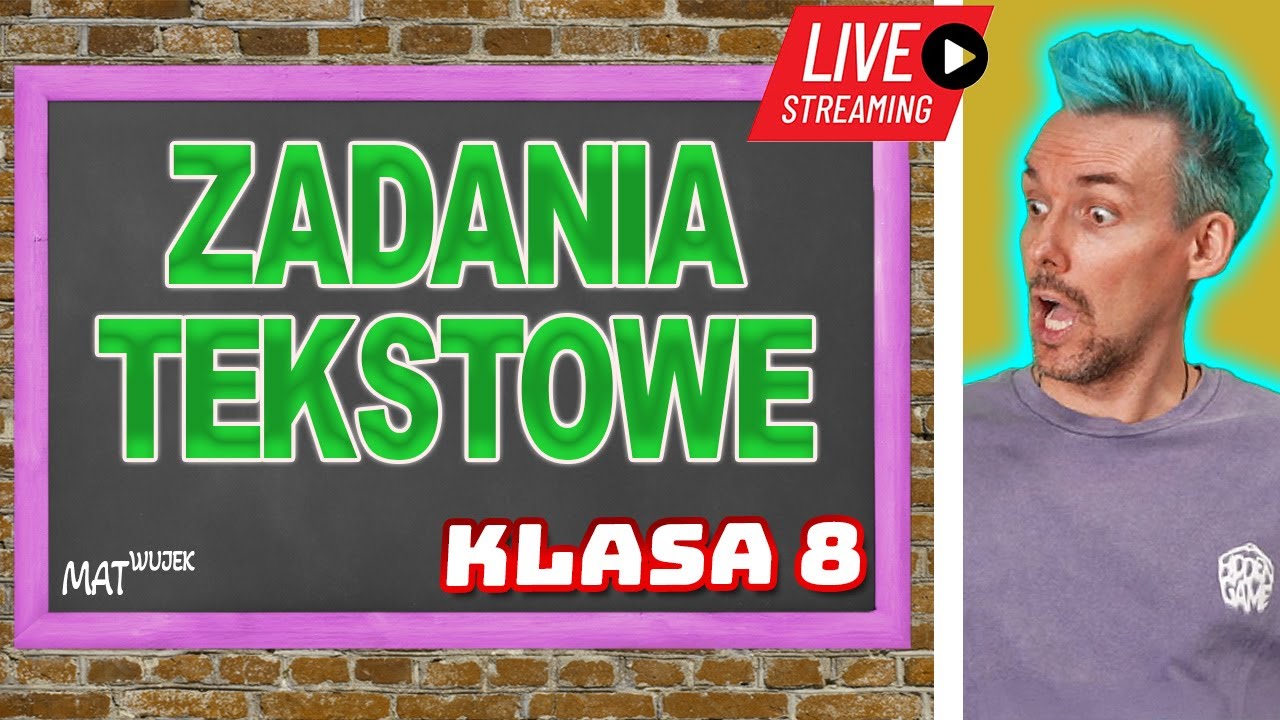 Zadania Tekstowe Równania Klasa 8 ZADANIA TEKSTOWE - Klasa 8 - YouTube